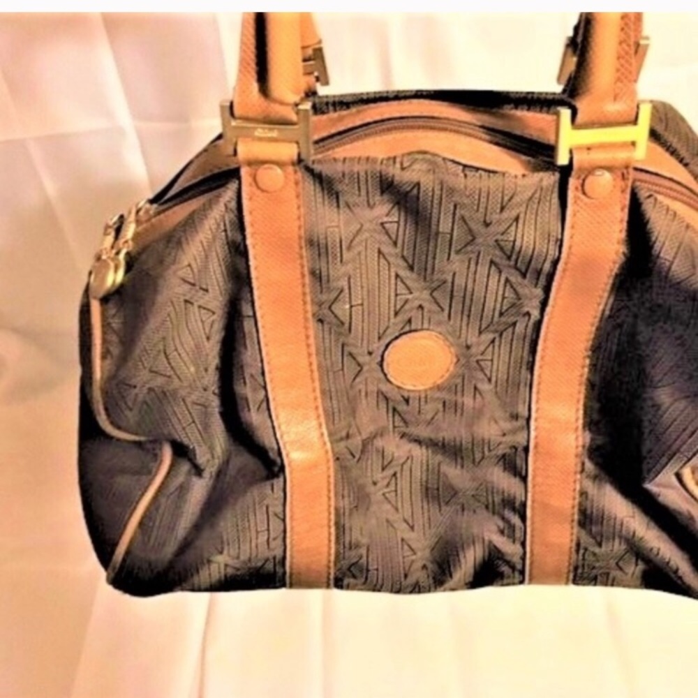 Authentic CHLOE canvas bag/ small duffel!! Unique